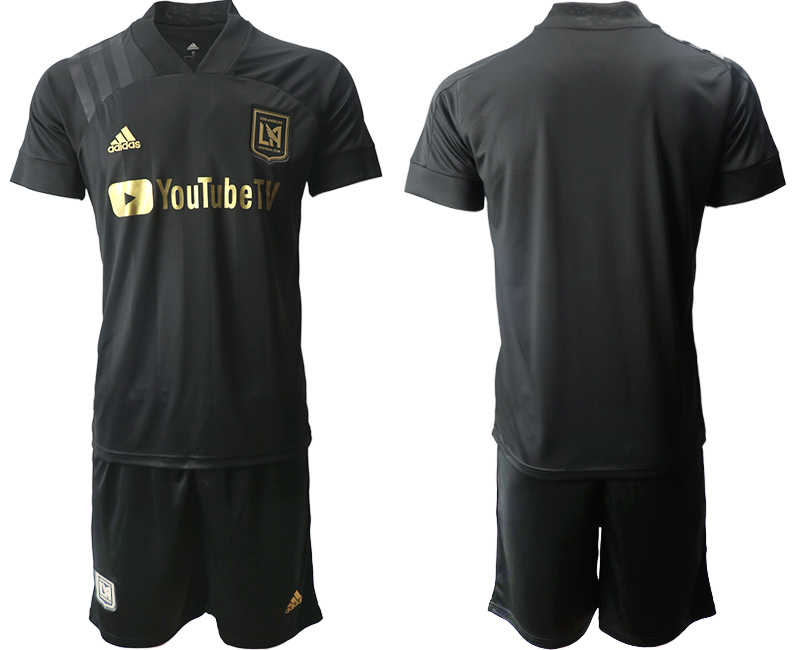 Men 2020-2021 club Los Angeles FC home blank black Soccer Jerseys